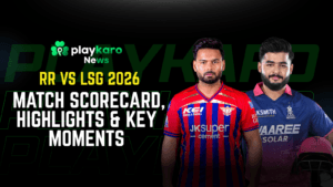 RR vs LSG 2026 Match Scorecard, Highlights & Key Moments