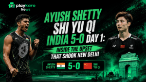 Ayush Shetty stuns Shi Yu Qi as India go 5-0 on Day 1