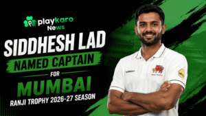 Siddhesh Lad Mumbai Ranji Trophy captain 2026-27