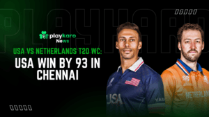 USA vs Netherlands T20 WC USA Win By 93 in Chennai